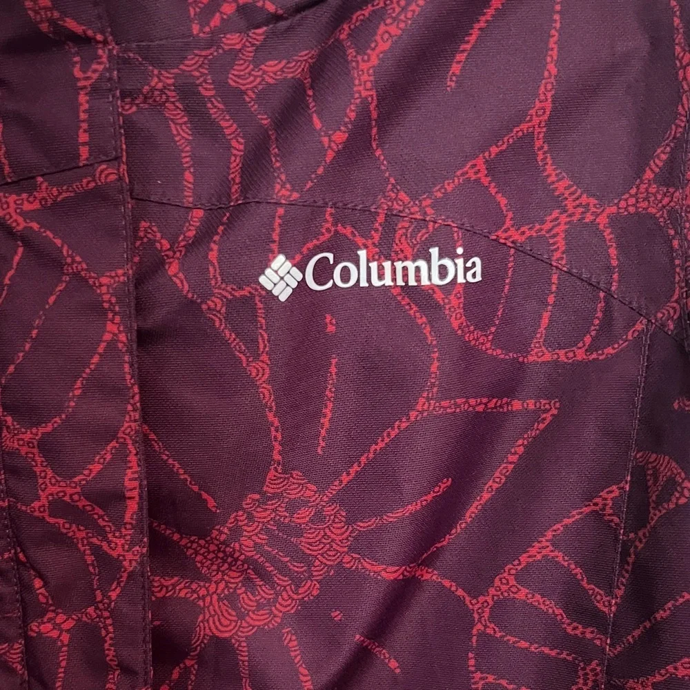 Columbia kids Burgundy Floral Ski Jacket